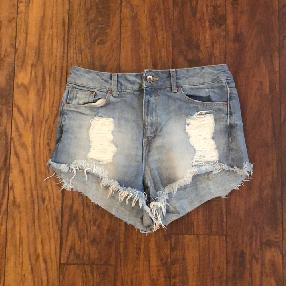 H&M High waisted jean shorts